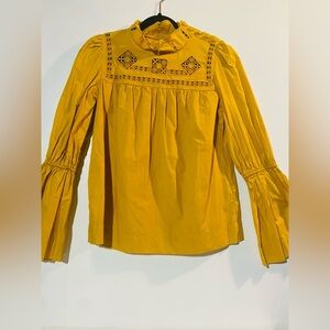 Free people long sleeved blouse size small